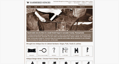 Desktop Screenshot of hammeredhinges.com
